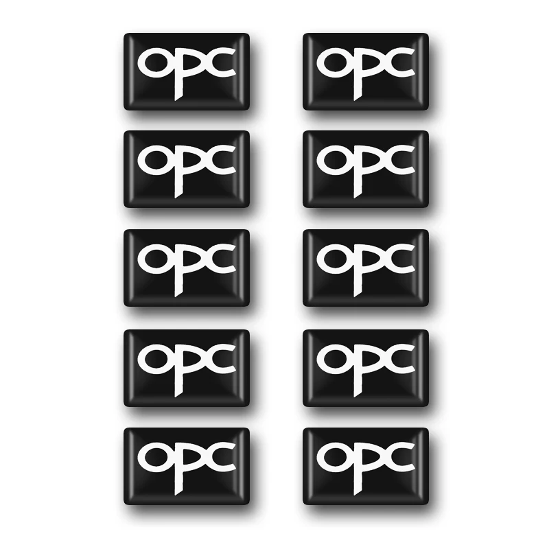 10 шт./лот автомобильный Стайлинг Opc 3D эпоксидная маленькая наклейка OPC украшение