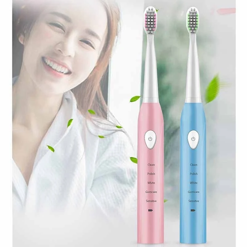 Electric Toothbrush Smart Waterproof Sonic Toothbrush for Adult Oral Hygiene Deep Clean Teeth Brush Smart Chip Toothbrush