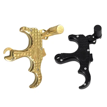 

Aluminium 3 Finger Grip Caliper Arrow Release Aid Thumb Release Aid Archery Release Aid For Compound Bow Hunting