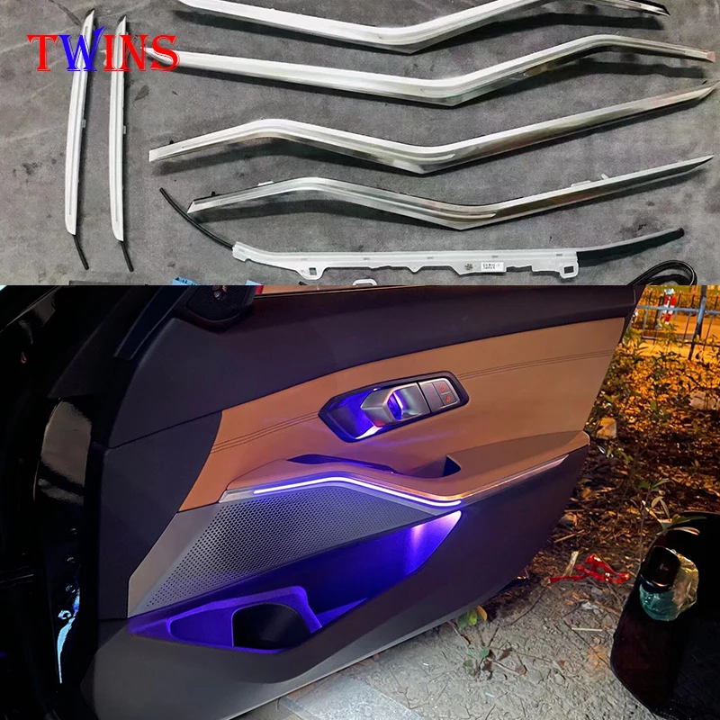 

Led Ambient Light For BMW 3 Series G20 G28 2019-2021 Decorative 11 Colors Door Interior Atmosphere Lamp illuminated Strip