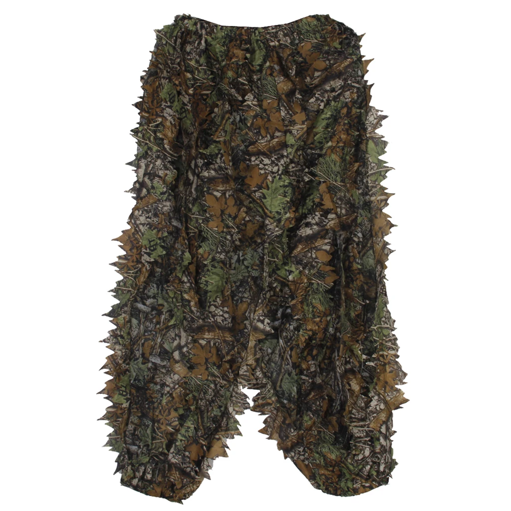 3D камуфляж лист Ghillie костюм комплект ткань Охота камуфляж Yowie Снайпер одежда камуфляж костюм для охоты Пешие прогулки