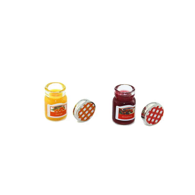 10set/lot Dollhouse Miniatures Jam Pretend Play Miniature Food Mini Toy for Doll House Kitchen Accessories | Игрушки и хобби