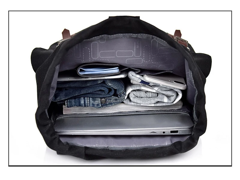 Canvas School Bags Women Waterproof Casual Large Capacity Vintage Backpack Teenagers Unisex Student Shopping Travel Shoulder Bag