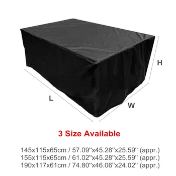 

New Waterproof Polyester Patio Table Cover 3 Sizes All-Purpose Chair Set Outdoor Furniture Cover Protective Dust Covers Garden P