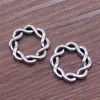 WYSIWYG 8pcs Charms Hemp Wreath Antique Silver Color 14x14mm Metal Alloy Charms Jewelry Diy Accessories ► Photo 3/3