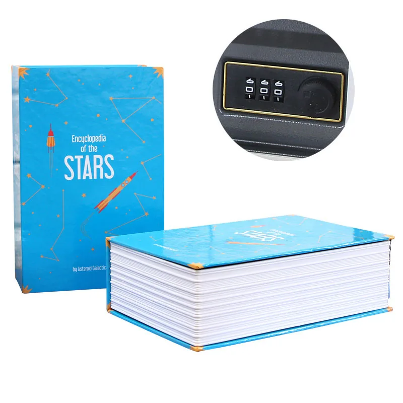 Star encyclopedia Big Metal Piggy Bank Story Book Dictionary Password Safe Cash Kids Saving Money Box Alcancias Creativas Secure Hidden Coin Jar - Цвет: Star encyclopedia