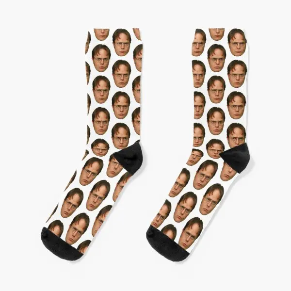 Dwight Schrute-красивые мужские короткие носки до колена лучшие черные женские