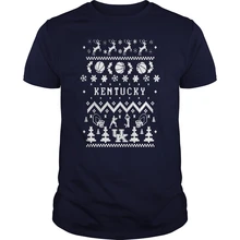 Мужская футболка Kentucky Wildcats-уродливое Рождество свитера футболка(1) крутая футболка с принтом Футболки
