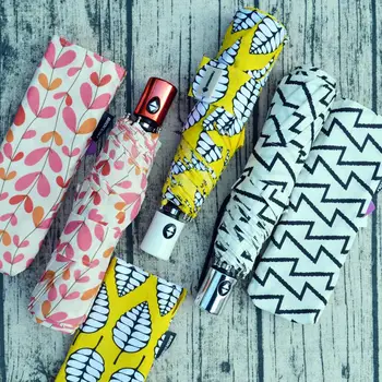 

Automatic Umbrella for Women and Children Three Folding Portable Parasol Sunny and Rainy Umbrellas Waterproof 3 Folding Umbrella
