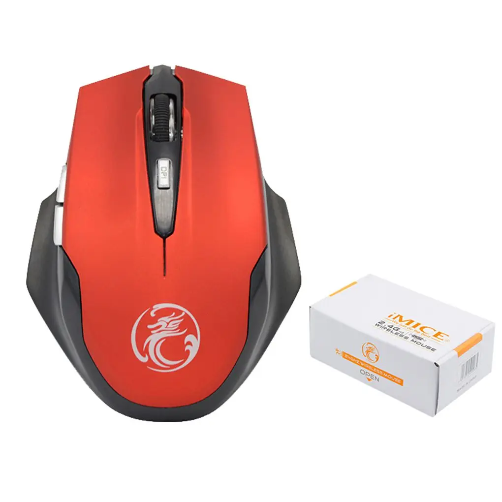 IMice E-1900, мини беспроводная мышь, портативная, 1600 dpi, 6 кнопок, 2,4 ГГц, USB, PC Gamer, мышь для дома, ноутбука, компьютера - Цвет: NO.2