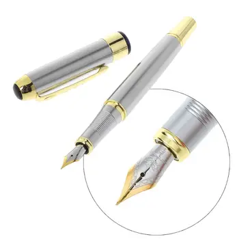 

High Quality Jinhao 250 Noble Golden And Silver M Nib Fountain Pen WXTA