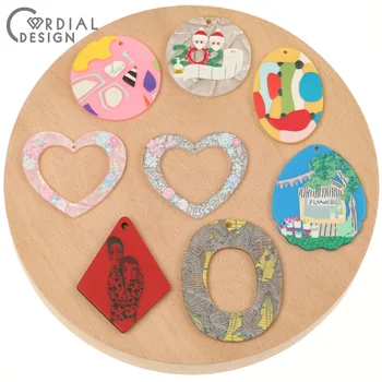 

Cordial Design 50Pcs Jewelry Accessories/Hand Made/Pendant/Geometry Shape/DIY Earring Making/Jewelry Findings & Component/Charms