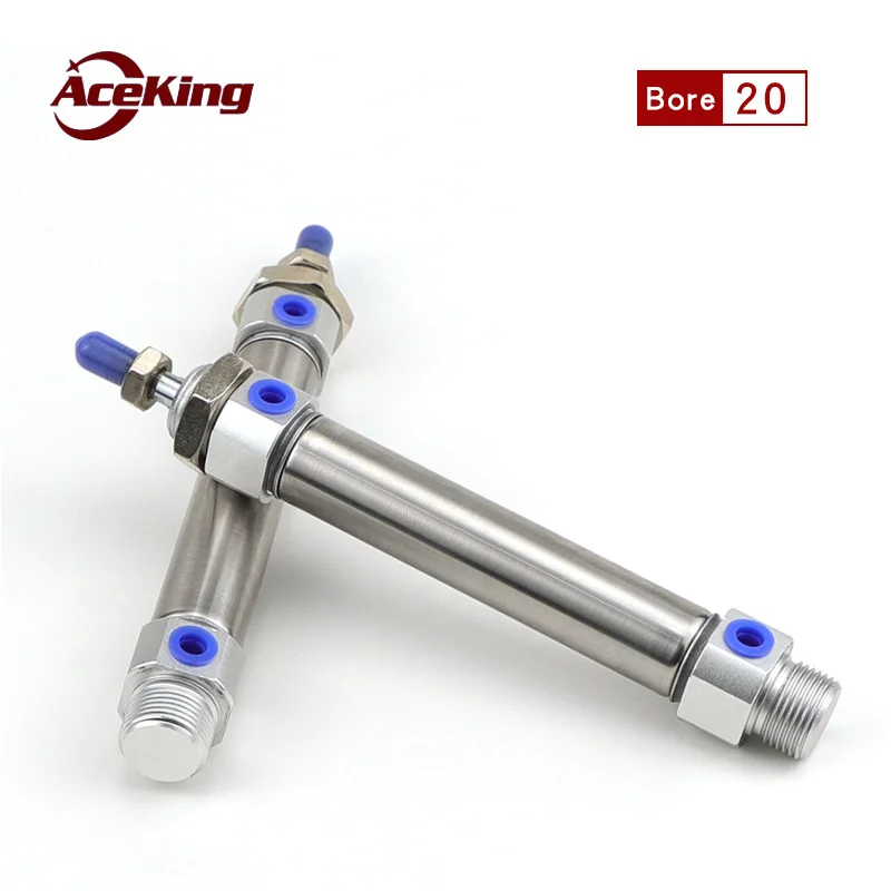 

MF Stainless steel mini cylinder MF20*25/50/75/100/125/150/175/200/225/250/275/300/400/500-S-CA MF20-25 MF20-50 MF20-100