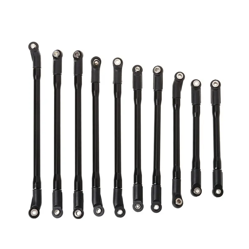 

10Pcs/Set Metal Link Set Plastic Rod End for 1/10 RC Crawler Car Axial SCX10 II 90046 R7RB
