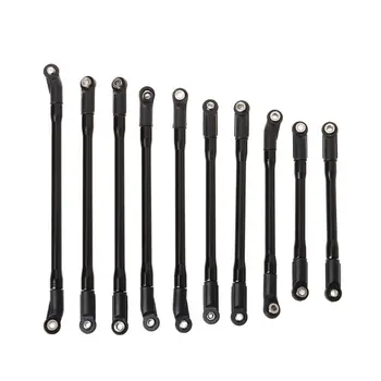 

10Pcs/Set Metal Link Set Plastic Rod End for 1/10 RC Crawler Car Axial SCX10 II 90046 R7RB