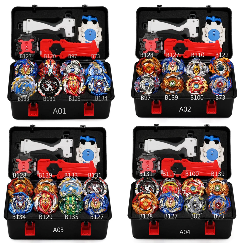 Beyblade Burst Toy B150 B149 B148 Metal Funsion Bayblade Set Storage Box With Handle Launcher Plastic Box Toys For Children gift