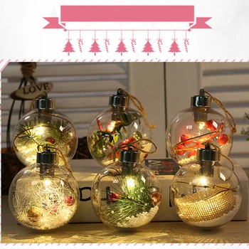 

New Creative Christmas Tree Ball Decorative LED Light Strings Holiday Fairy Lights RGB Color for Home Party Wedding Store Shop
