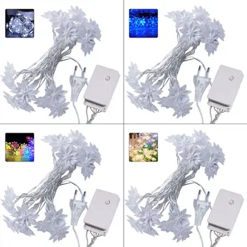 

New 33ft 100LEDs Sakura Flower String Lights 8 Flash Modes DIY Outdoor Decorative String Lights for Christmas Patio Garden Party