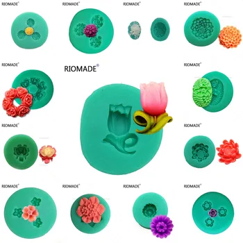 

18 Models Flowers Silicone Molds Fondant Craft Cake Decorating Tools Candy Chocolate Ice Pastry Kitchen Baking Mould