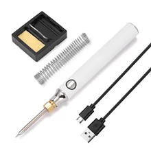 Kit de fer à souder électrique USB 5V 8W, fer à souder en étain, charge rapide USB, Portable, outils de soudage pour réparation de microélectronique