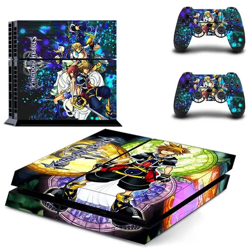 QPTM0133 Kingdom Hearts плёнка полностью покрывающая лицевые панели наклейка для PS4 Наклейка для консоли и контроллеров playstation 4 наклейка для PS4 виниловая наклейка - Цвет: QPTM0133