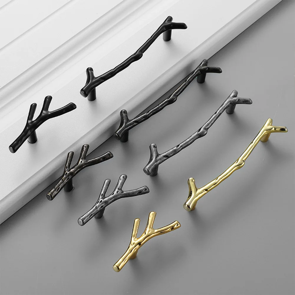 

Fashion Tree Branch Knobs Hardware Door Pulls Cabinet Handles Cupboard Pulls Twig Vintage Drawer 96mm/128mm furniture handles