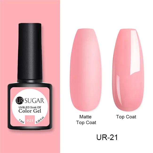 matte21 Ur Sugar 7,5 мл термальный Гель-лак матовый температурный меняющий цвет замачиваемый УФ-гель маникюрный лак для дизайна ногтей эмалевое покрытие - Цвет: matte21