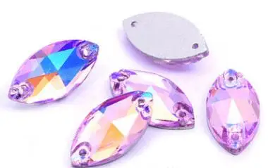Crystal purple AB Стразы для руля свободные пришивные стразы сумка для одежды обувь Швейные аксессуары DIY ремесла ZZ054 - Цвет: Crystal purple AB