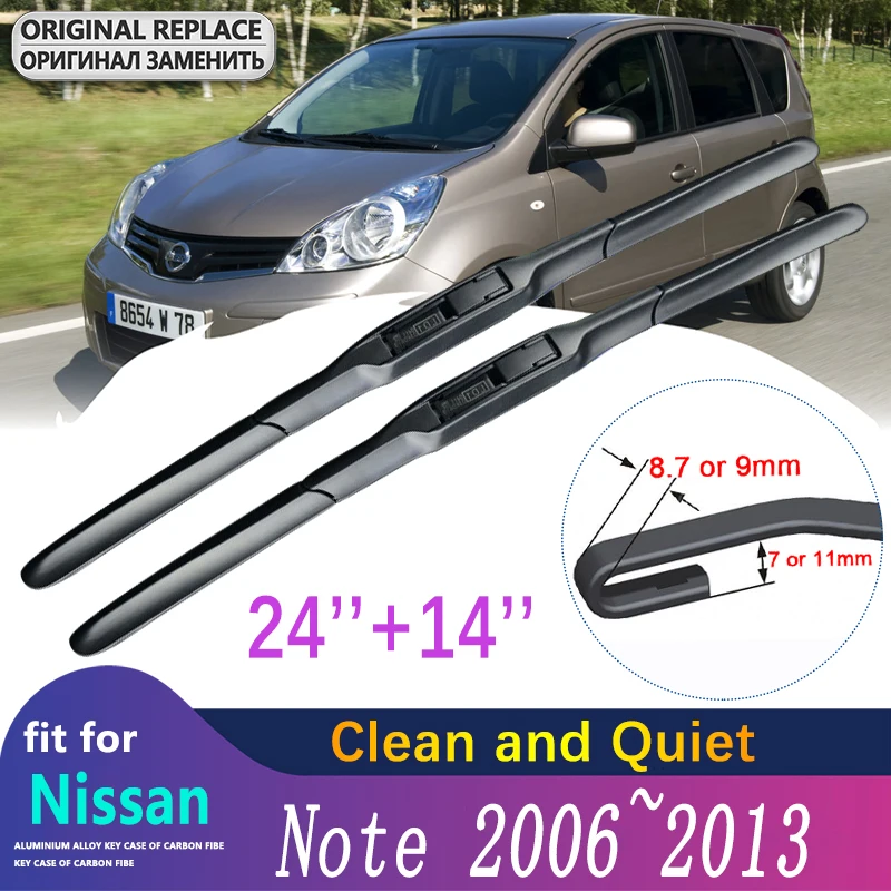 

Car Wiper Blades for Nissan Note 2006~2013 Front Windscreen Windshield Wipers Car Accessories 2007 2008 2009 2010 2011 2012