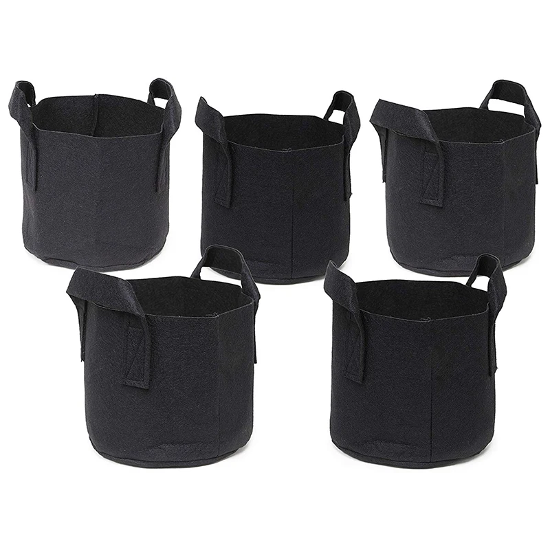 

30Gallon Grow Bags Set, Aeration Fabric Pots with Handles,Black Plant Bags,Durable Garden Grow Pots,Fabric Containers with Strap