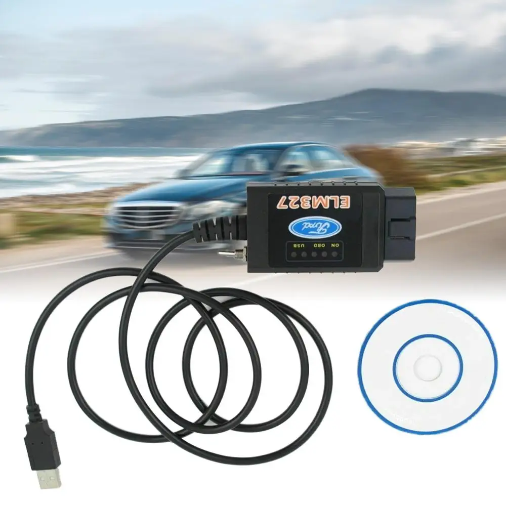 ELM327 USB OBD2 модифицированный подходит для Ford MS CAN HS Mazda диагностический сканер