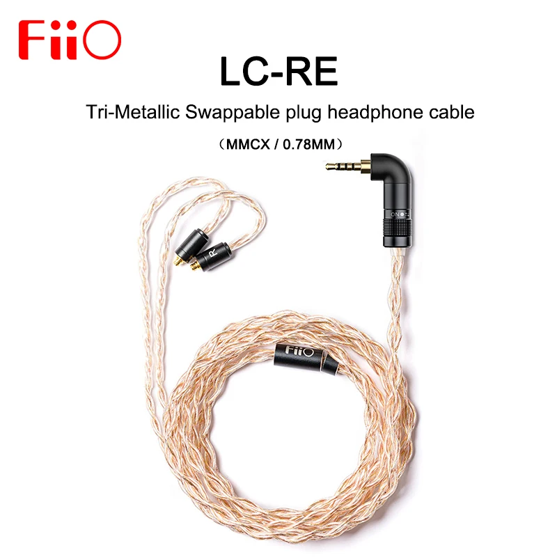 Тройной металлический сменный штекер FiiO LC RE кабель для наушников MMCX/0 78 мм с 3
