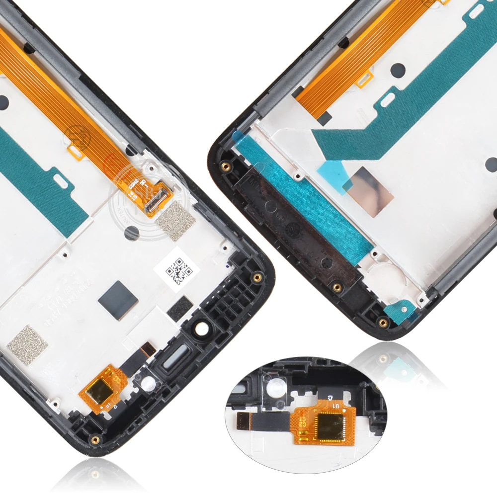 Сенсорный ЖК экран с дигитайзером для Motorola Moto C Plus XT1723 стеклянная панель