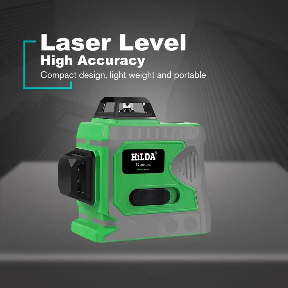 

Self-leveling Alignment Line Laser Green Laser Level Horizontal And Vertical Cross Line Laser With 360 Degree Rotating Base