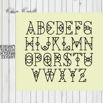

Metal Cutting Dies The alphabet 1 Stencils Die Cut for DIY Scrapbooking Album Paper Card Embossing