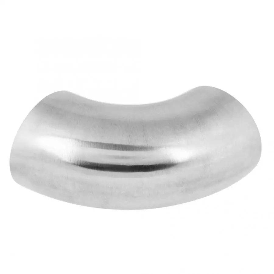 Stainless Steel SUS304 Right Angle 90 Degree Sanitary Weld Elbow Pipe Fitting OD 76mm