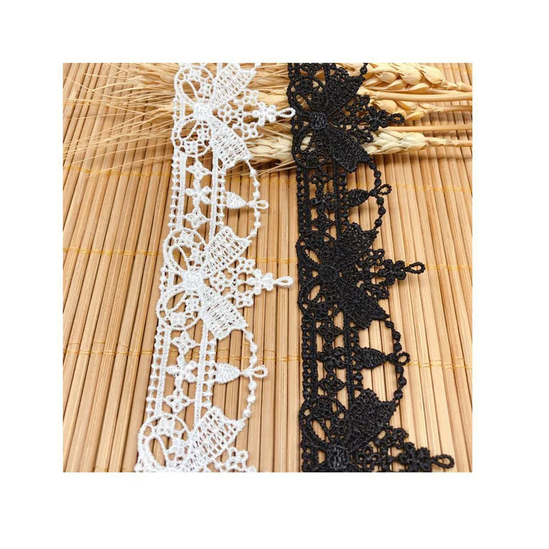 Wearable Webbing Hollow Bowknot Lace Fabric