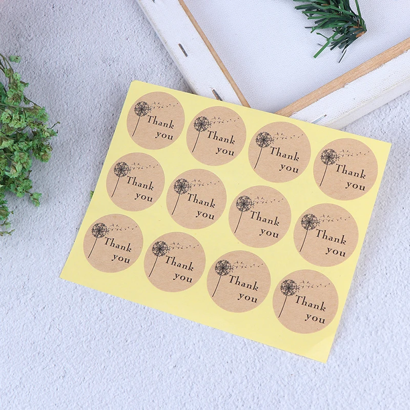 120pcs/lot New Thank You Seal Stickers Gift Seal Sticker For Homemade Bakery&gift Packaging