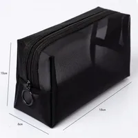 1PCS Women Men Necessary Cosmetic Bag Transparent Travel Organizer Fashion Small Large Black Toiletry Bags Makeup Pouch 1