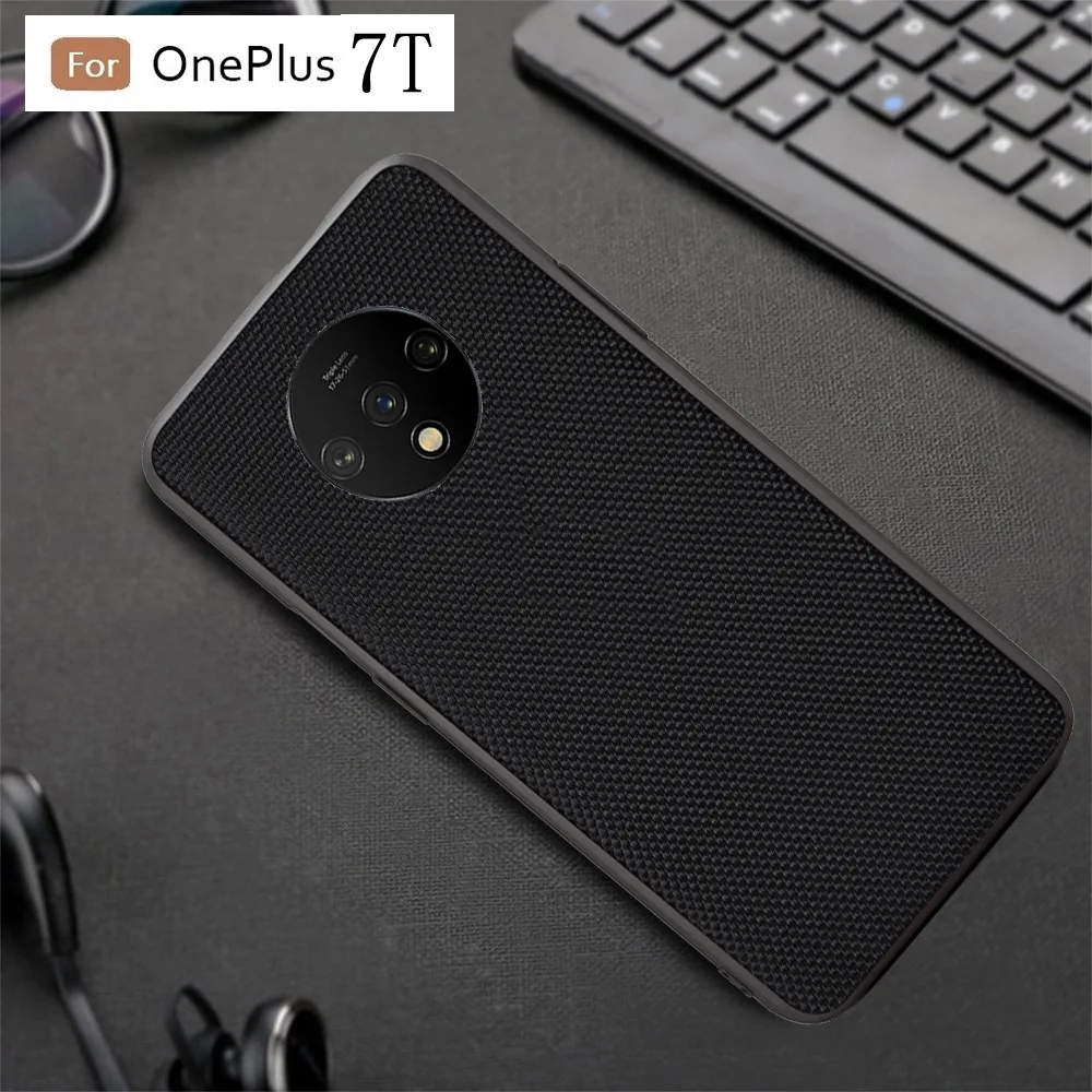 Чехол для телефона для Oneplus 7T Pro песчаник силиконовый нейлоновый чехол-бампер для Oneplus 7T One Plus 7T Pro Чехол Для Телефона