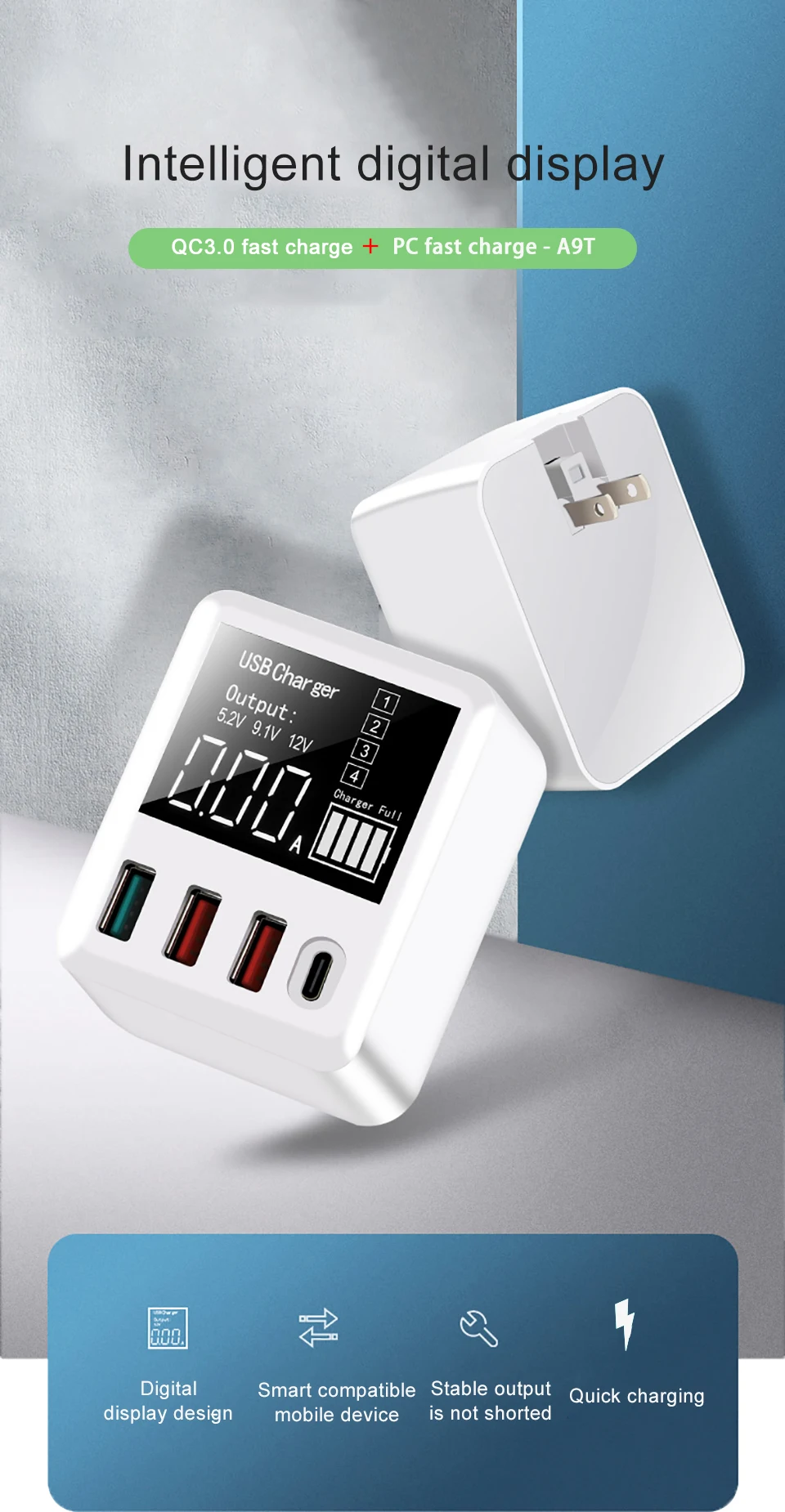 Зарядное устройство quick 4,0 для автомобильного usb телефона carregador portatil Быстрая зарядка type c адаптер quick 3,0 зарядное устройство для планшета qc