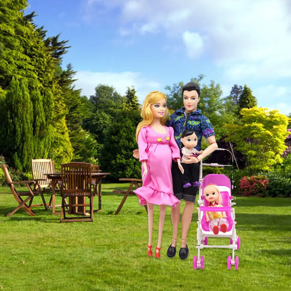 OCDAY 5 человек куклы костюм Беременная кукла Семья различные стили мама папа