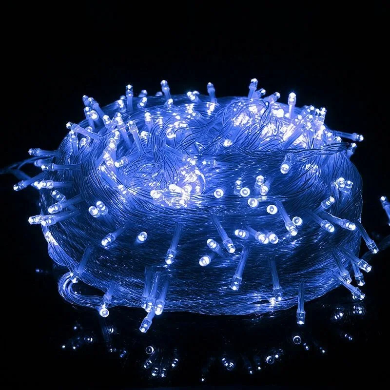thumbnail image 1 of Guirnalda de luces LED de 10 m y 100 luces LED, resistente al agua, para el hogar, el jardín, las vacaciones al aire libre, Año Nuevo, decoraciones navideñas para el hogar, 1 of 5