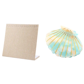 

1pcs Necklace Pendant Display Stand & 1pcs Acetic Acid Material Claw Clips,1Pcs Jaw Clips Shell Hair Clips Green