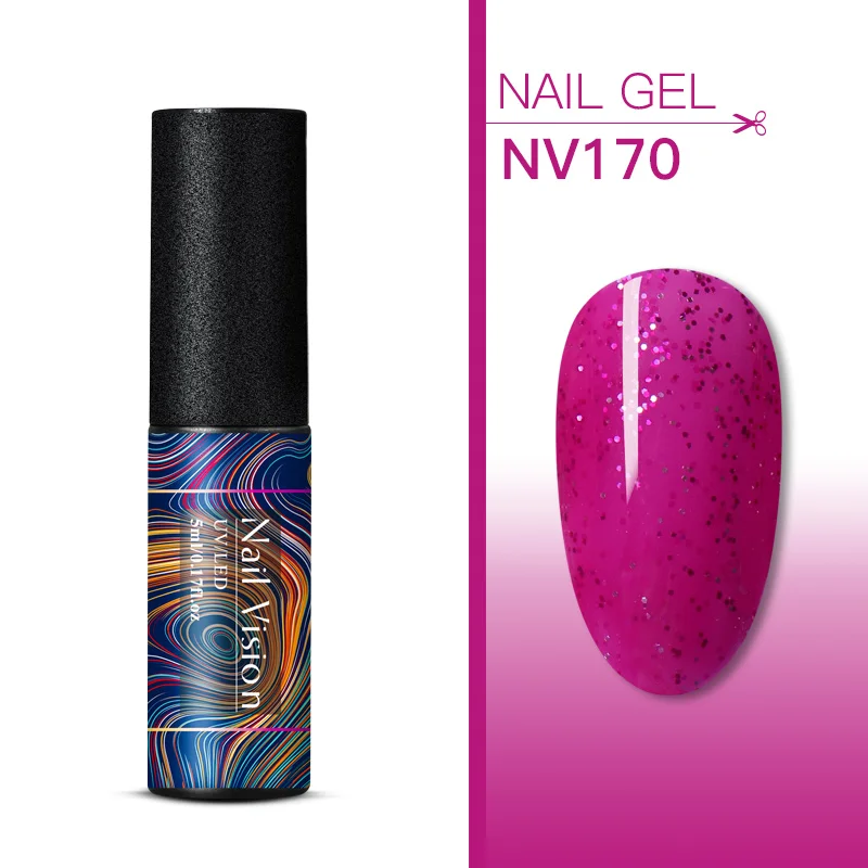 Nail Vision 5 мл Гель-лак для ногтей набор 176 цветов для маникюра гибридный Цвет ногтей Полупостоянный УФ-гель для ногтей гель лак - Цвет: EES06765