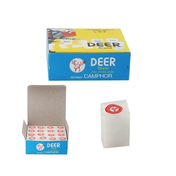

1 Box Deer Brand Refined Camphor Tablets/block Natural Mothballs Mouldproof Camphor Ball Wardrobe Insect-resistant Moth-proofing