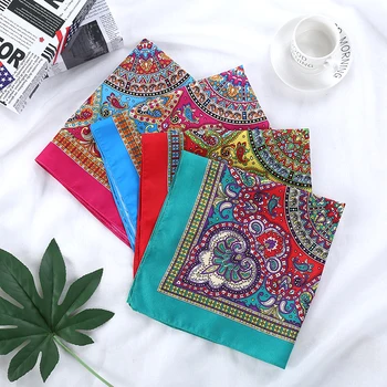 

The latest cotton blend hip hop men's and women's headscarf shawl wristband retro pocket towel hot sale