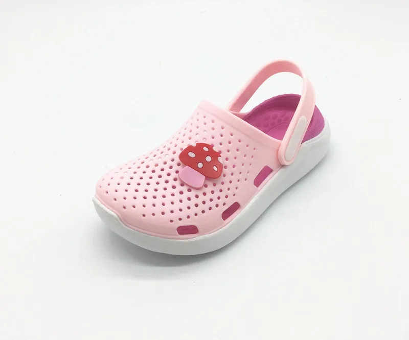 Для девочек обувь детские сандалии Симпатичные гелевые ПВХ массаж стелька Нескользящие резиновый чехол из ТПУ на открытом воздухе; пляжные сандалии; тапочки для девочек; детская одежда