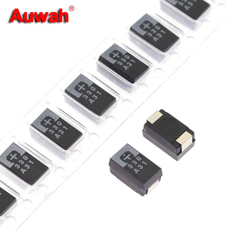 5 шт. 10 в 330 мкФ 7343 Тип D SMD полимерные Танталовые Конденсаторы 10TPE330M POSCAP Low ESR 25mOhms