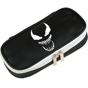 

Venom Cosplay PU Leather Cosmetic Makeup Bag Student School Pen Pencil Case Storage Bag Gift